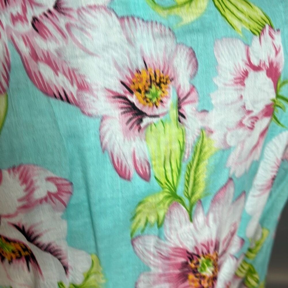 NWT Debbie Katz Lulu Dress Cotton Bohemian Floral (008) - Picture 9 of 13